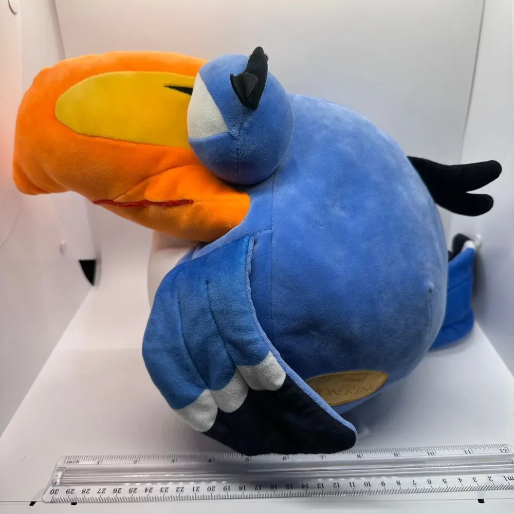 Disney Pixar Lion King‎ Toucan Bird Plush Stuffed Animal Blue Orange 12 inch